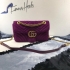 Gucci GG Marmont velvet mini bag 20 cm purple